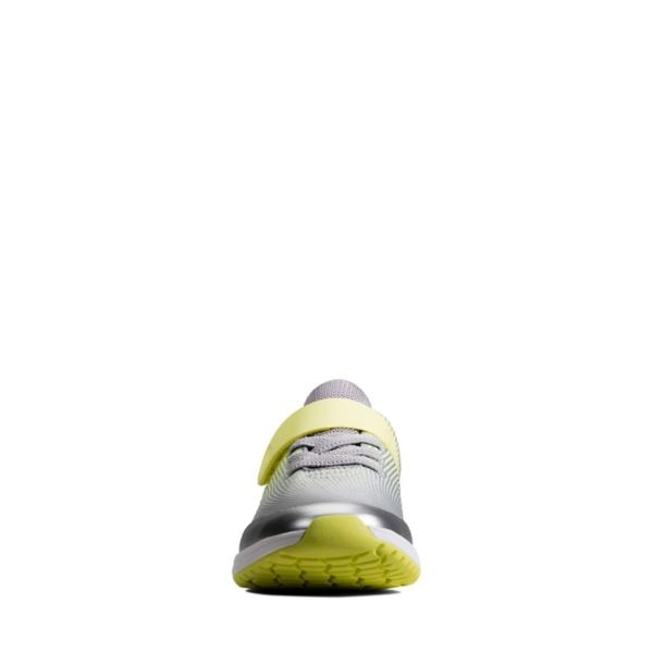 Clarks Boys Aeon Pace Kid Casual Shoes Silver | CA-4132085
